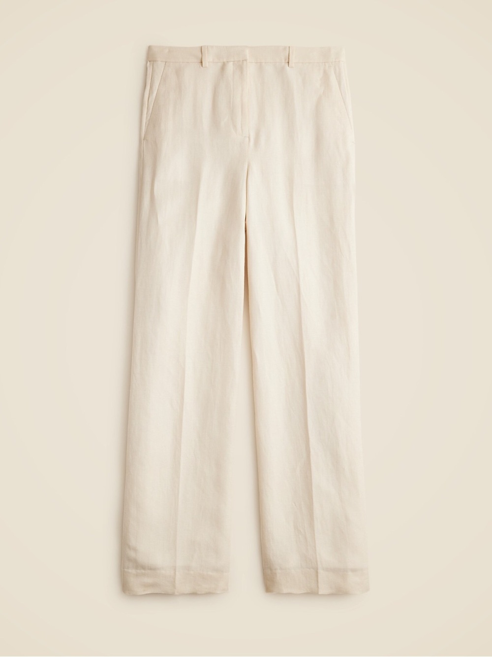 J Crew Wide-leg pant in linen-cupro blend